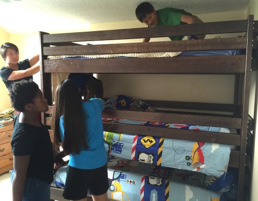 Lots of siblings preparing for their new little brother