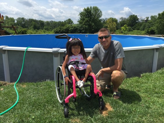 Lilyan with her Make-a-Wish contact, Alan