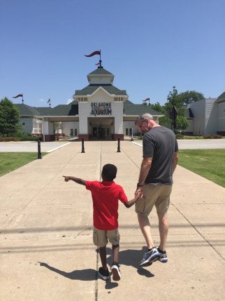 Heading into the aquarium