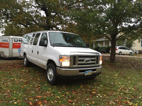 Arrived right on time to our friends' house! 