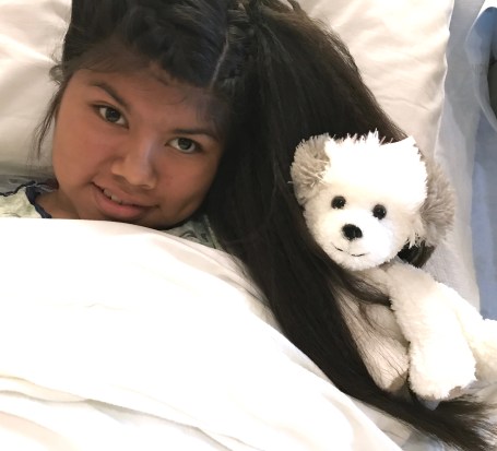 Kathryn's Surgery - Chloe in Hair