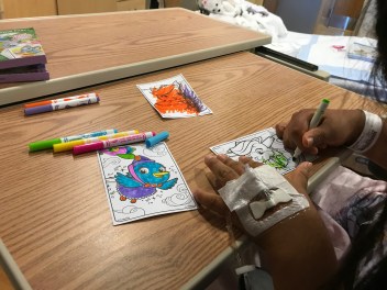 Kathryn's Surgery - Coloring With Mommy
