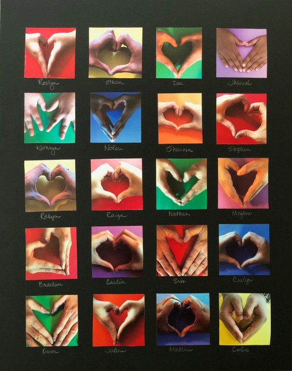 Hand-Heart Art for Lilyan 4-10-19 #1